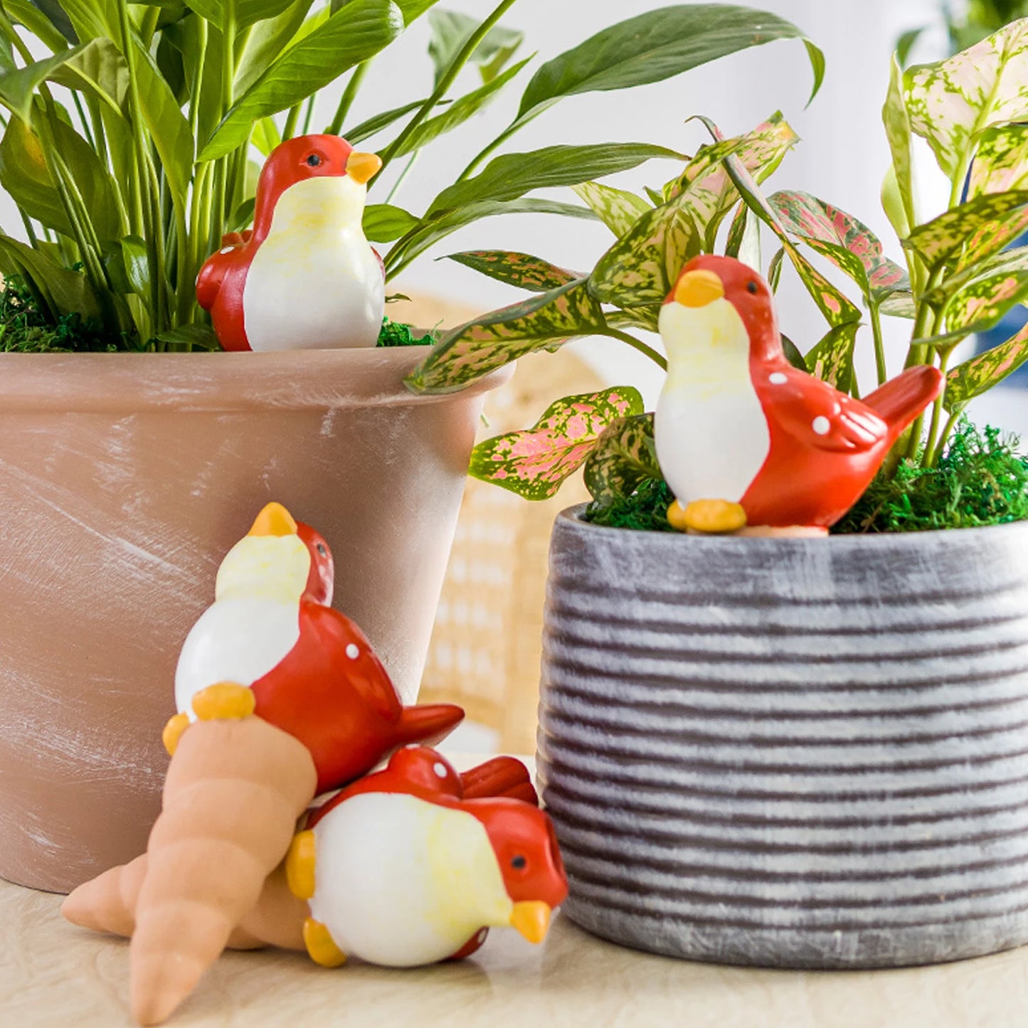 4pcs Bird Shaped Plant Self Watering Spikes - MyPlantPals