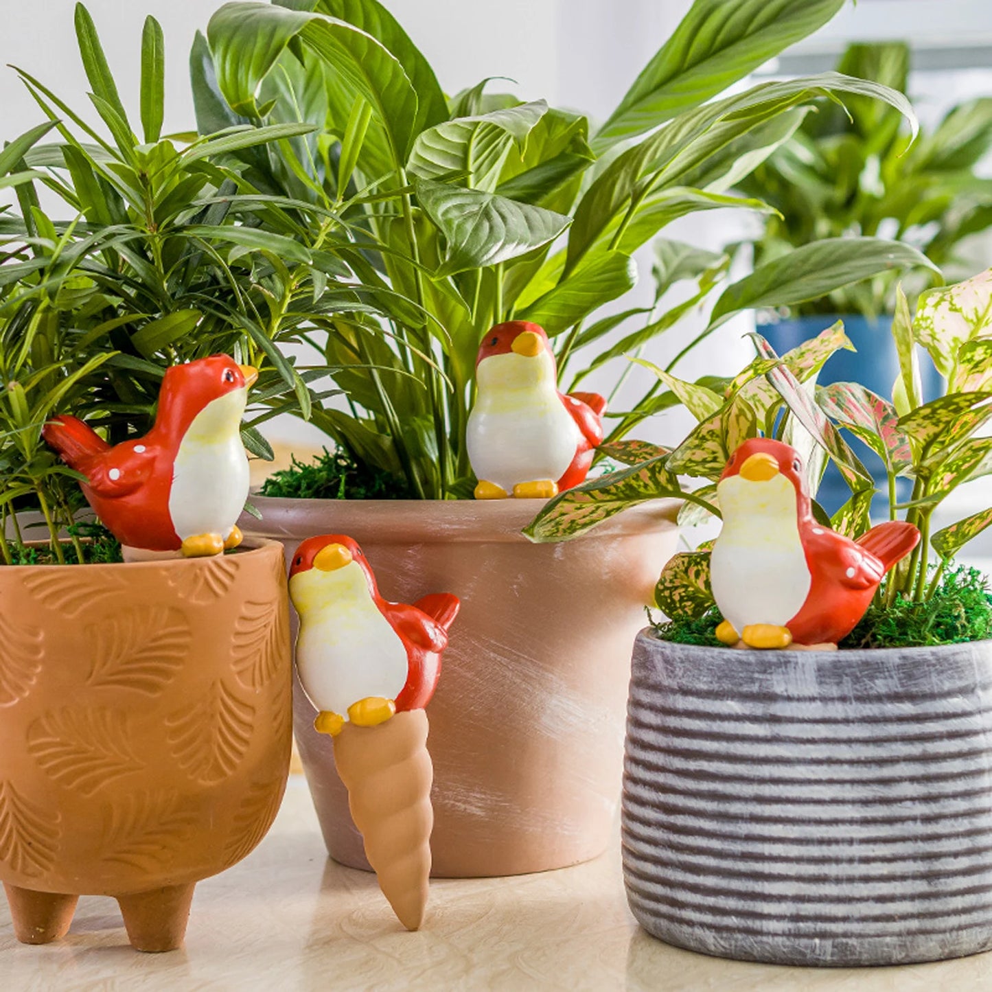 4pcs Bird Shaped Plant Self Watering Spikes - MyPlantPals